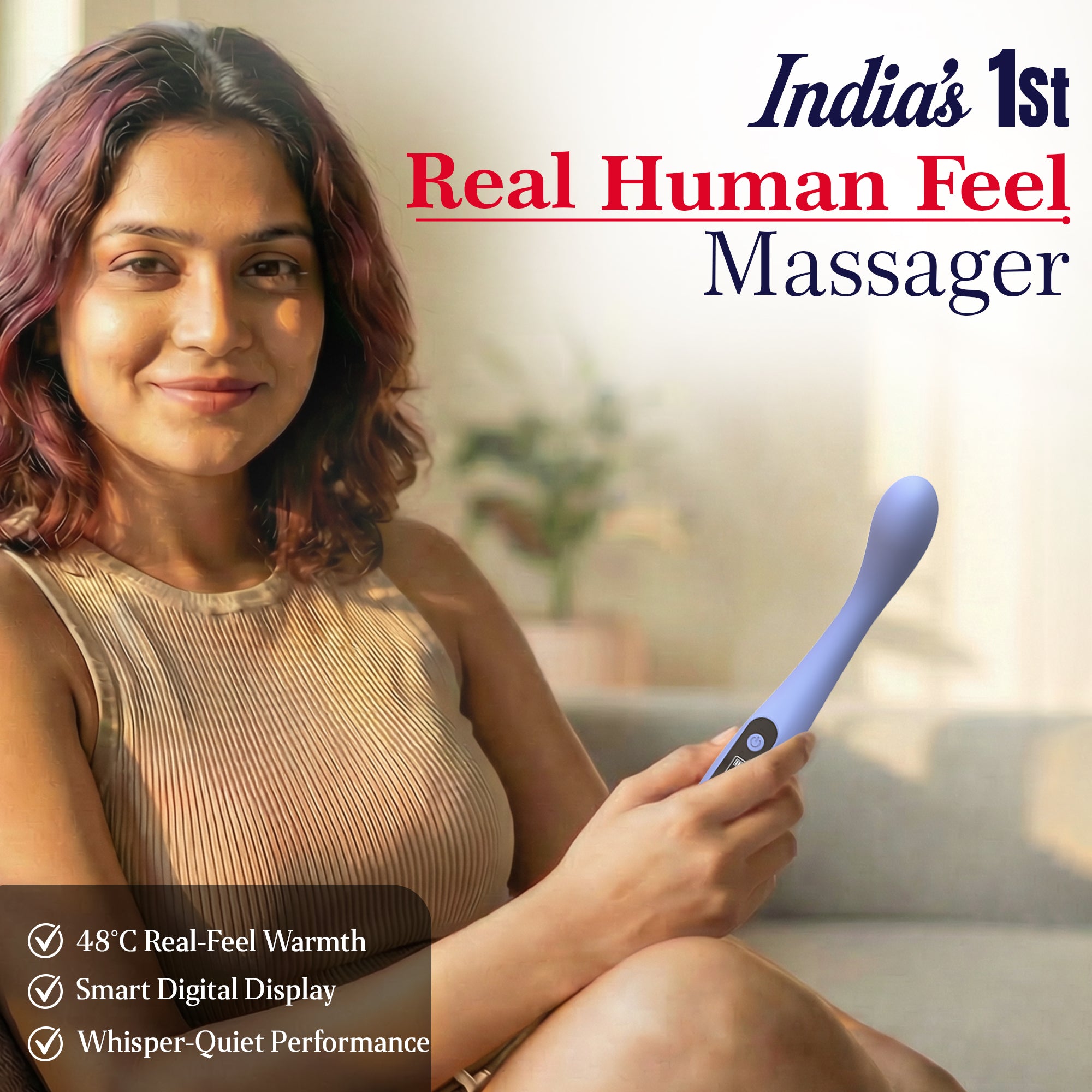 Real human heat vibrator for women