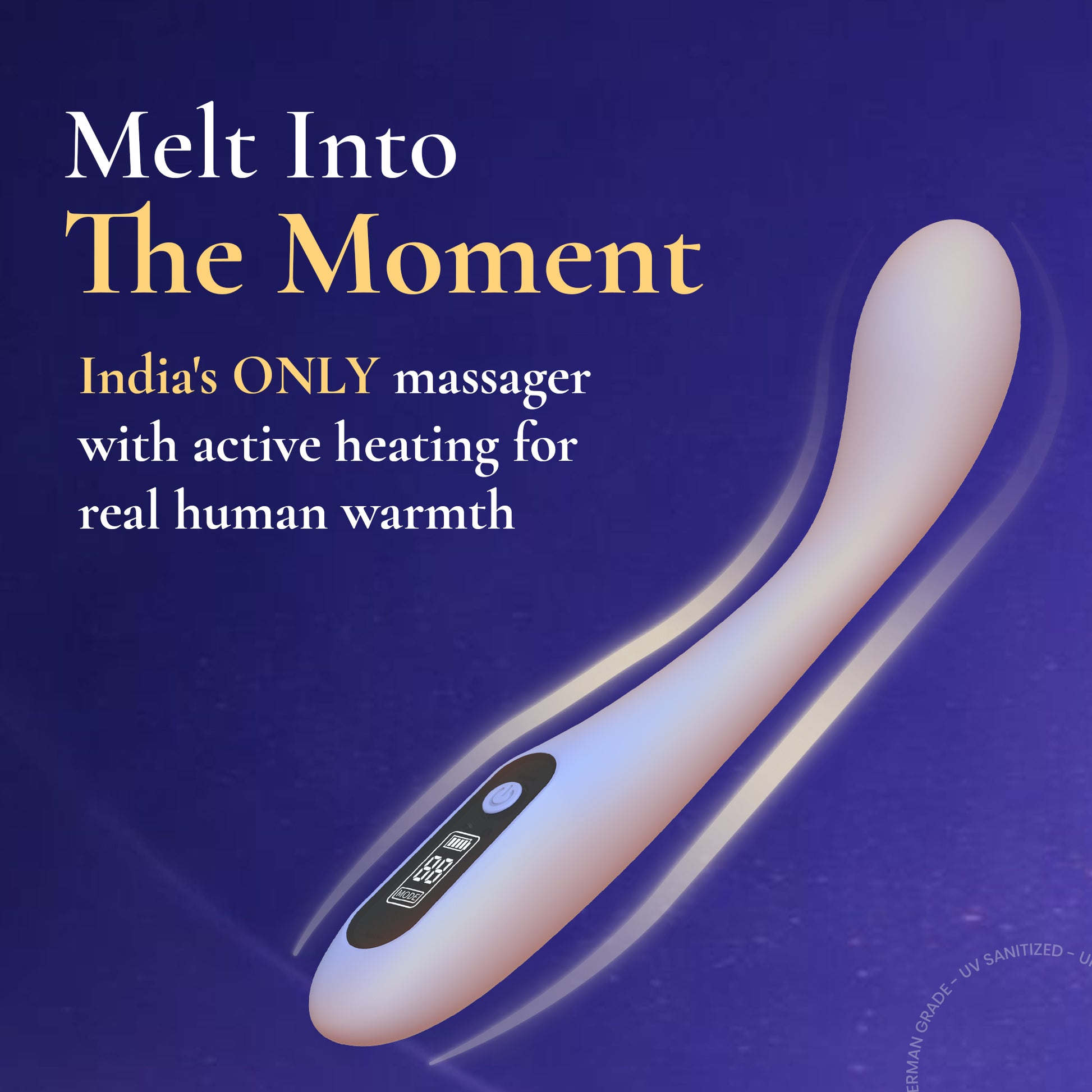 Premium heated vibrator India
Luxury warming massager for women
Skin-like heat sensation vibrator
Intelligent warming wellness device