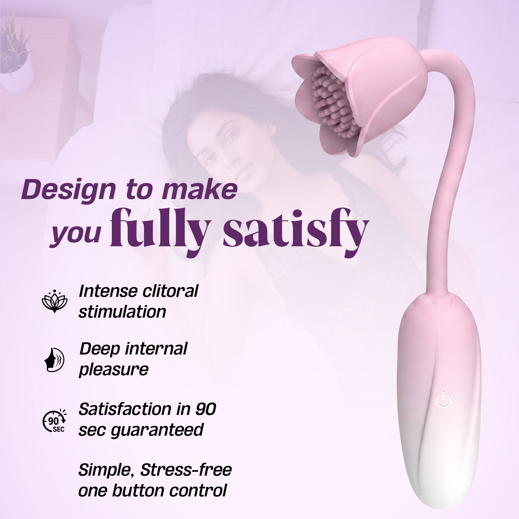 Bloom (Pink) Body Massager for Women